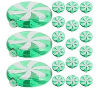 iplusmile 30 Pezzi Paralume Decorativo a Forma di Caramella Verde per | Plastica Riutilizzabile, Adatto a Eventi Interni ed Esterni, Installazione Facile, per Luci Festa