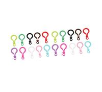 iplusmile 32 pezzi Portachiavi Clip Colorati con Chiusura Moschettone Professionale Clip Multi per Creazioni Artigianali Accessori per Chiavi e Progetti DIY Colori Casuali Colore Casuale