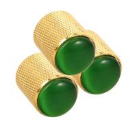 iplusmile 3pezzi Manopole Rotanti Per Potenziometri Occhio Di Gatto Verde Parti Per Chitarra Elettrica Manopole Per Potenziometri Controllo Del Volume Tono Per Strumenti Musicali