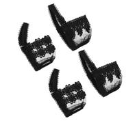 iplusmile 4 paia Cinturini Elastici in Pizzo per Tacchi Fasce Antiscivolo Regolabili per Scarpe Eleganti Leggeri e Resistenti Adatti Donna