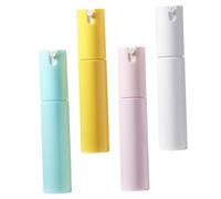 iplusmile 4 pezzi Bottiglie Spray Ricaricabili per Viaggio Contenitori per Lozione Colorati Giallo Bianco per Profumi e Cosmetici Design e Resistente