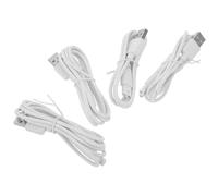 iplusmile 4 Pezzi Cavo di Ricarica USB per Idropulsore Dentale, Cavo di Ricarica per Water Flosser, Tpe, Bianco, Interfaccia Professionale, Alimentazione Stabile, per Casa e Viaggio