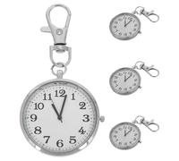 iplusmile 4 pezzi con clip per orologio al quarzo, zaino, portachiavi, spilla per orologio da bavero, per donne e uomini, dottori, infermieri, studenti di medicina