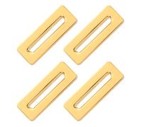 iplusmile 4 Pezzi Coprimozzo Troppo Pieno per Lavandino in Lega di Zinco Coperchio Troppo Pieno per Lavabo Bagno e Cucina Anello di Scarico Piccolo Finitura Cromata Lucida Installazione