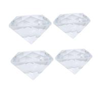 iplusmile 4 Pezzi Decorazioni Decorative a Forma di Pietra Trasparente Cristalli Acrilici Riflettenti per Esposizione Unghie e Decorazioni Casa Matrimonio