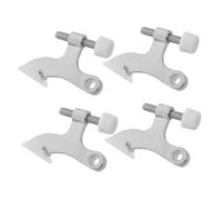 iplusmile 4 Pezzi Fermaporta Cerniera Regolabile in Zinco Spessa con Design Tripla Braccia Stopper per Montaggio Superiore per Uso Residenziale e Commerciale Resistente Alle Intemperie e