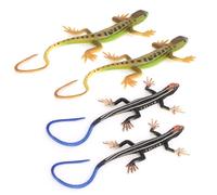 iplusmile 4 Pezzi Figurina Realistica di Lucertola in Plastica Robusta, Statuetta Decorativa Leggera e Arredamento da Tavolo, Simulata per Gioco Educativo e Decorazione Balconi