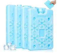 iplusmile 4 Pezzi Ice Pack Riutilizzabile per Scatola per Pranzo Prestazioni di Raffreddamento a Lunga Durata e Resistenza Elevata, per Festa Estiva e attività All'aperto