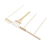 iplusmile 4 pezzi Mini Rastrelli Zen in Bambù per Tavola Sabbia Strumenti Decorativi Resistenti per Giardino e Casa Attività Meditativa e Pratica di Mindfulness Accessori Versatili per