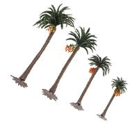 iplusmile 4 pezzi Miniature Alberi di Cocco Decorativi per Tavolo di Sabbia da Modelli Artigianali Dipinti Mano per Paesaggi in Miniatura per Micro Paesaggi e Progetti di Architettura