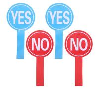 iplusmile 4 pezzi Paddle Portatili per Votazione in Aula Lavagna in Schiuma Riutilizzabili Resistente e Facile da Usare Yes No per Insegnanti e Giudici