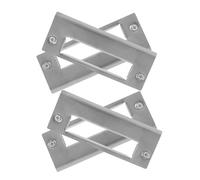 iplusmile 4 pezzi Piastra Rinforzo Porta Acciaio Inox Copriforo Serratura Resistente per Porte Casa e Ufficio Placca Anti-deformazione per Montaggio Sicuro