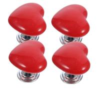 iplusmile 4 pezzi Pulsanti Scarico Wc Forma Cuore Bottoni per Acqua Resistente con Superficie Liscia Accessori Bagno per Aiuto al Tiro