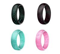 iplusmile 4 pezzi Sportivi in Silicone Donna Colorati con Glitter Flessibili e Traspiranti per Allenamento Nuoto e Sollevamento Pesi Sostituti Comodi e Resistenti per Quotidiano
