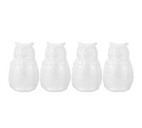 iplusmile 4 Pezzi Statuette Gufi Fai da Te Modellismo Incompiuto per Decorazioni Artistiche Lavoretti Creativi per Ragazzo Ragazza per Feste e Matrimoni