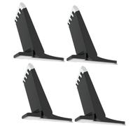 iplusmile 4 Pezzi Supporto per Laptop Pieghevole in Abs Nero, Supporto per Computer Portatile Dissipazione del Calore e Design Ergonomico, per Desktop e Uso On-the-go, Professionisti