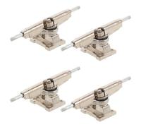 iplusmile 4 Pezzi Truck da Fingerboard Professionali in Lega Argento | Set con Assi Larghe, Dadi e Rondelle, Boccole e Pivot Cup, per Uso Intenso e Tavolo