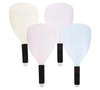 iplusmile 4 Pezzi Visiera Protettiva per Parrucchiere in Plastica Trasparente con Maniglia Protezione Viso per Tintura e Lacca Chioma Copertura Completa Ergonomica per Salone e Uso