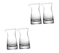 iplusmile 4 Pz barattolo di crema di bicchiere brocca di salsa brocca espresso caraffa per lattiera tazzine da espresso brocca di latte di bollitore per il latte