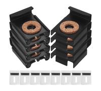 iplusmile 4 Set Clip Specchio in Acciaio Inox Supporti Parete Resistenti per Montaggio Specchi Senza Cornice in Bagno Fissaggi Stabili Antiscivolo Kit