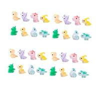 iplusmile 4 Set Ornamenti di Dinosauri dei Cartoni Animati Piccolo Decorazione Decorazioni di Dinosauri Primo Simpatiche Figurine di Dinosauri Figurina di Dinosauro Resina 8 Pezzi*4