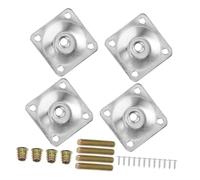 iplusmile 4 Set Parti Di Restauro Di Mobili Per Regolabile Nero Rafforzare Conico Finisce Gambe Del Divano Universali Gamba Del Tavolo Silver Ferro Da Stiro