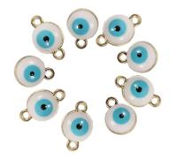 iplusmile 40 pezzi Charms Occhio Malefico in per Bracciali e Collane Fai da Te Piccoli Pendenti Decorativi per Gioielli con Mono Orecchio e Doppi Orecchi Accessori Regalo Creativi