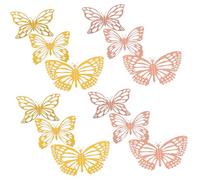iplusmile 48 Pezzi Farfalle Decorazioni Murali Effetto Intagliato Adesivi Farfalle Realistici per Feste Compleanno Anniversari e Decorazioni Casa Resistente