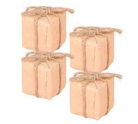 iplusmile 4pezzi Miniatura Casa delle Bambole in Scala Accessori per Case delle Bambole Mini Cose e Decorazioni per Casa Realizzate in Carta Kraft per Regali di Compleanno e Decorazioni Fest