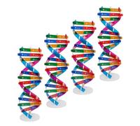 iplusmile 4pezzi Struttura Di Dna Doppia Spirale Scientifico Da Strumento Educativo Sulla Struttura Genetica Umana Di Apprendimento Biologico Per Scuola e Laboratorio