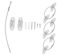 iplusmile 4sets Ancoraggi Per Mobili Kit Antiribaltamento Per Libreria e Armadietti Cinghie Di Sicurezza Per Mobili Resistenti