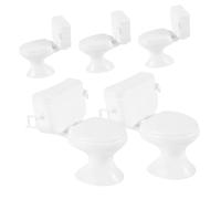 iplusmile 5 Accessori Bagno Decorativi Compatti e Realistici Adatti Mini Arredamento Bagno e Vasino Water per Miniatura