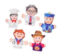 iplusmile 5 Burattini da Dito Professionali per Marionette Morbide e Leggere per e Giochi Ruolo Accessori per Feste e Regali Educativi