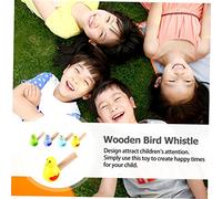 iplusmile 5 Fischietti Legno Forma Giocattoli Musicali Colorati per Educativi e Interattivi per Apprendimento Musicale e Sviluppo Attenzione Colore Casuale Colore Casuale