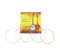 iplusmile 5 Pezzi Corde per Banjo a Cinque Pezzi, Set in Metallo, | Suono Risonante, Corde Lisce Rivestite, Confezione Completa per Ricambio Colore Casuale