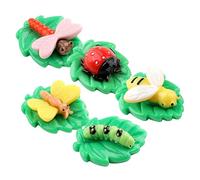 iplusmile 5 pezzi Mini Decorazioni Resina Charm Animali Resina Colorati e Resistenti per Scrapbooking Decorazioni Micro Paesaggistiche e