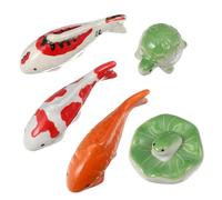 iplusmile 5 Pezzi Pet Da Tè in Da Tè Tartarughe in Miniatura Statuina Piccola Decor Betta Fish Per in Miniatura Mini Statue