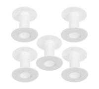 iplusmile 5 Pezzi Portafili in Plastica a Forma per Macchina da Cucire e Ricamo, Organizer Avvolgitori Resistenti e Versatili di Colore Bianco per Fili e Cavi