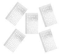 iplusmile 5 Pezzi Righello Stencil per Disegno in Acciaio Inossidabile, Modelli di Stencil per Forme Geometriche e Fondamenti, Argento, Portatile e Leggero, per Sketch All'aperto e Progetti