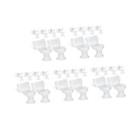 iplusmile 5 set Accessori Per Il Bagno Della Casa Delle Bambole Mini Vasino Decorativo Toilette In Miniatura 1/12 Toilette Per Casa Delle Bambole Decorazioni Per Casa Delle 6 pezzi*5