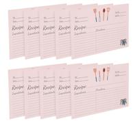 iplusmile 50 Pezzi Carte Ricette Compatte in Carta Beige, per Scrivere | Schede Cucina per Casa e Studio, Superficie Liscia per Appunti, Formato Pratico per Ricette Quotidiane