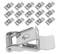 iplusmile 50 Pezzi Clip di Fissaggio per Faretto da Incasso, Clip Molla per Downlight, Metallo Argento, Struttura a 2 Fori, Tensione Forte, Installazione Rapida, per Vetrine e Illuminazione