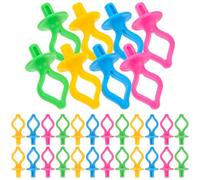 iplusmile 50 Pezzi Clip Porta Avvolgitori in Silicone Colorate per Macchina da Cucire e Ricamo Supporto Organizzatore Fili Ricamo e Cucito Fissatore Coda del Filo per Uso Domestico e