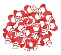 iplusmile 50 Pezzi Occhiali per Oca in Plastica Rossa Anti-beccate e Anti-lotta per Pollame, Accessori per Allevamento di Oche e Anatre in Fattoria