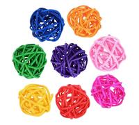 iplusmile 50 Pezzi Sfere Rattan Colorate per Aromaterapia Decorazioni Natalizie Sospese per Festa Asilo Miste