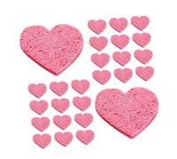 iplusmile 50 Pezzi Spugne Compresse Rosa Spugnetta Cellulosa Naturale per Pulizia e Rimozione Makeup Riutilizzabile e Attivabile con per Pelli Sensibili