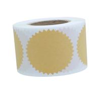 iplusmile 500 pezzi Etichette Adesive Kraft Rotonde per Bomboniere e Confezioni Regalo Autoadesive Resistenti per Decorazioni Fai da Te e Etichette Pacchi Festa