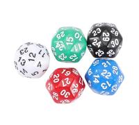 iplusmile 5pezzi Dadi Poliedrici Acrilici Facce Colorati Miste Per Giochi Di Società Divertenti Accessorio Resistente Per Feste e Giochi in Famiglia