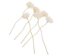 iplusmile 6 pezzi Bastoncini Diffusore in Rattan con Fiori Naturali per Essenziali Profumati per Casa Soggiorno Bagno Aromaterapia Decorativa