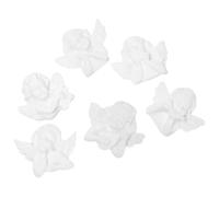 iplusmile 6 Pezzi Ciondoli Fai da Te a Forma di Angelo in Resina Retro Piatto, Decorazioni per Scrapbooking e Gioielli, Mini Angeli per Custodie Telefono e Accessori Artigianali